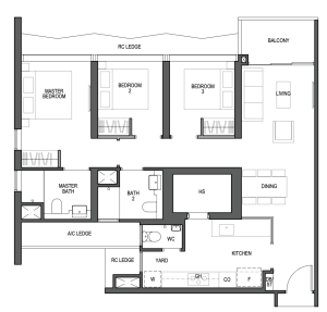 blossoms-by-the-park-floor-plan-3-bedroom-c1-singapore