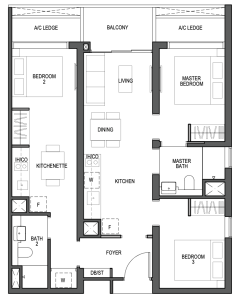 blossoms-by-the-park-floor-plan-3-bedroom-dual-key-c3-singapore